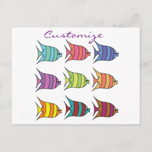mehrfarbiger Tropischer Fisch Thunder_Cove Postkarte