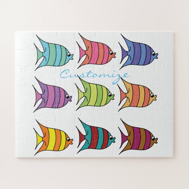 mehrfarbiger Tropischer Fisch Thunder_Cove Puzzle (Horizontal)