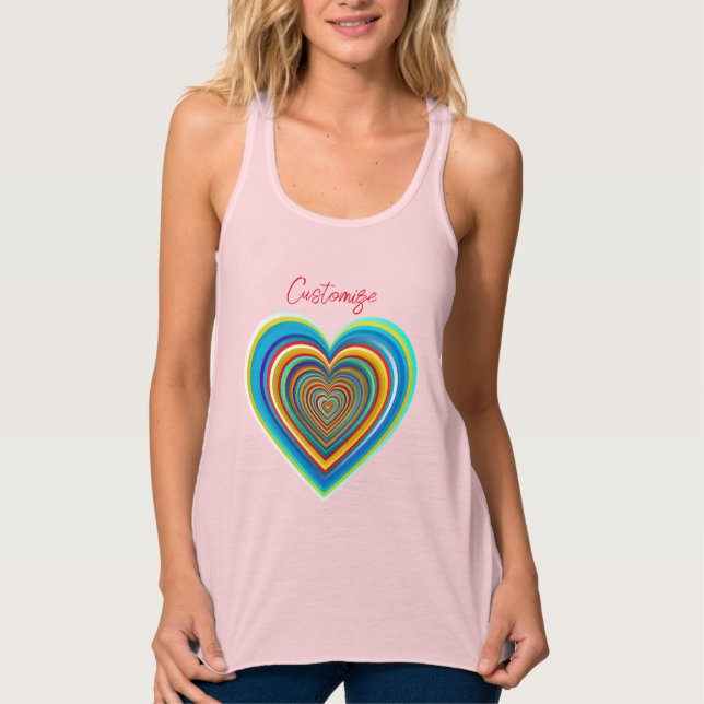 Mehrfarbiger Valentinherz Thunder_Cove T - Shirt (Vorderseite)