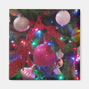 Mehrfarbiger Weihnachtsbaum Bunter Feiertag Magnet