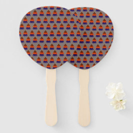 mehrfarbiger Weihnachtsbaum - Handfan Fächer
