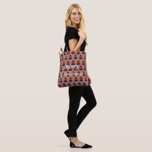 mehrfarbiger Weihnachtsbaum - Tote Tasche