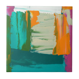 Mehrfarbiges Bild mit frei stehenden Ausdrücken Fliese