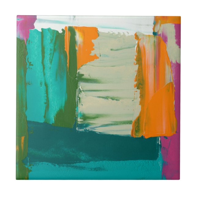 Mehrfarbiges Bild mit frei stehenden Ausdrücken Fliese (Vorderseite)