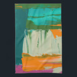 Mehrfarbiges Bild mit frei stehenden Ausdrücken Handtuch<br><div class="desc">Jennifer Goldberger hat dieses farbenfrohe Bild für freie Meinungsäußerung kreiert. Dicker Farbstrich verlasse Glocken von Farbe auf der Arbeit,  sodass es sich wie ein Schichtendruck anfühlt. Kaufe deine noch heute!</div>