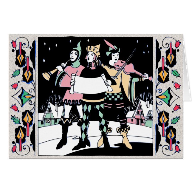 mehrfarbiges Caroling Trio (Vorderseite (Horizontal))