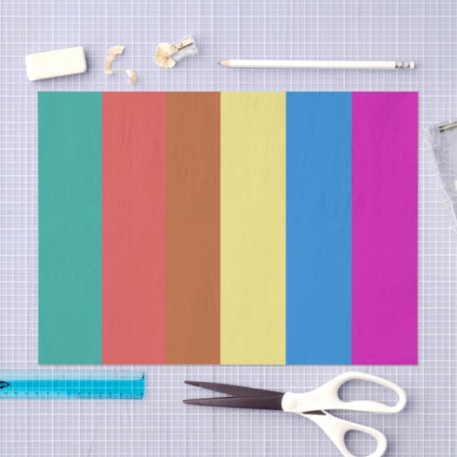 Mehrfarbiges Dekoratives Seidenpapier  (Handwerk)