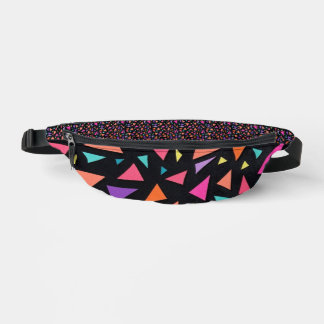 Mehrfarbiges Dreiecks geometrisches Muster Bauchtasche