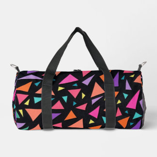 Mehrfarbiges Dreiecks geometrisches Muster Duffle Bag