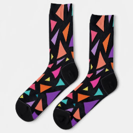 Mehrfarbiges Dreiecks geometrisches Muster Socken