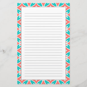 Mehrfarbiges Ethnisches Muster Briefpapier