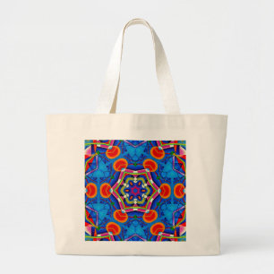 Mehrfarbiges Farböllackkaleidoskop Jumbo Stoffbeutel