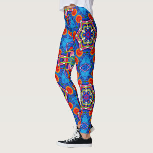 Mehrfarbiges Farböllackkaleidoskop Leggings