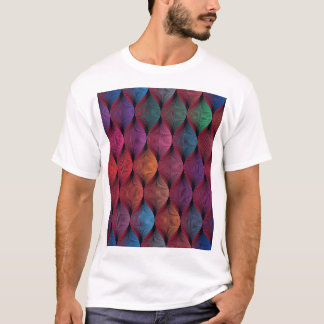 mehrfarbiges geometrisches Drucken T-Shirt