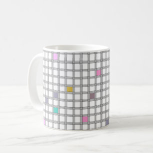 mehrfarbiges geometrisches Prüfmuster Kaffeetasse