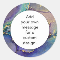 Mehrfarbiges Gold Liquid Abstrakt Art Custom DIY