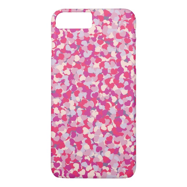 Mehrfarbiges Herz Confetti2 Case-Mate iPhone Hülle (Rückseite)