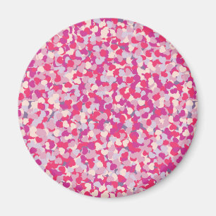 Mehrfarbiges Herz Confetti2 Magnet