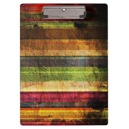 Mehrfarbiges hölzernes Muster Klemmbrett