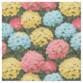 mehrfarbiges Hydrangea Stoff