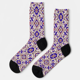 Mehrfarbiges lebendiges Muster Socken