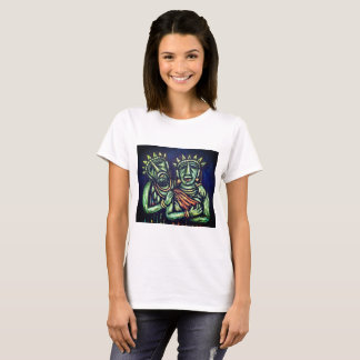 Mehrfarbiges modernes Design T-Shirt