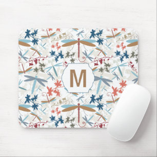 Mehrfarbiges Monogramm-Muster Mousepad