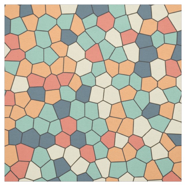 mehrfarbiges Mosaikmuster Stoff (Muster)