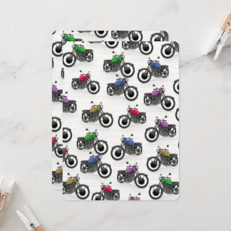 mehrfarbiges Motorradmuster