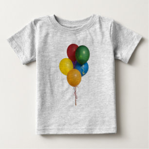 Mehrfarbiges Party Balloons Baby T-shirt