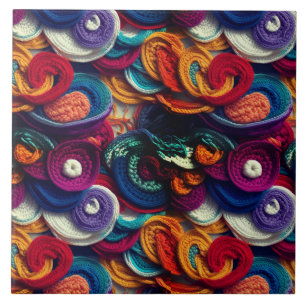 mehrfarbiges Patchwork Fliese