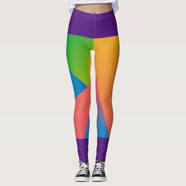 Mehrfarbiges Vorderteil Leggings (Vorderseite)