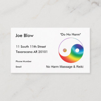 Mehrfarbiges Yinyang-Symbol Terminkarte