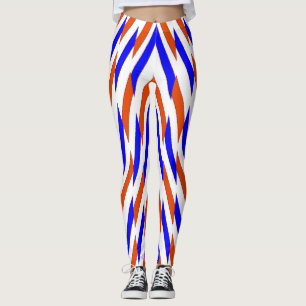 Mehrfarbiges Zickzack-Muster "Ratti_Creative_Arts  Leggings
