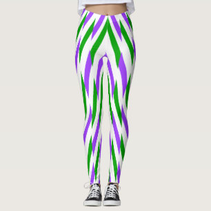 Mehrfarbiges Zickzackmuster "Ratti_Creative_Arts Leggings