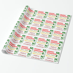 Mehrry Christmas Internet Meme Meh Wrapping Paper Geschenkpapier