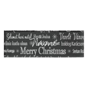 Mehrsprachige Frohe Weihnachts-Thunder_Cove Namenschild