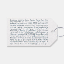 Mehrsprachige "Happy Holidays" Tags für benutzerde Geschenkanhänger