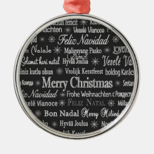 Mehrsprachige Merry Christmas Thunder_Cove Ornament Aus Metall