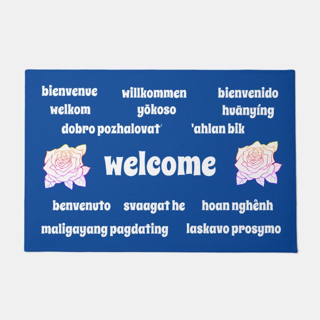 Mehrsprachige Türmatte (Vorderseite)