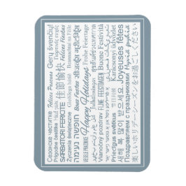 Mehrsprachiger Magnet "Happy Holidays"