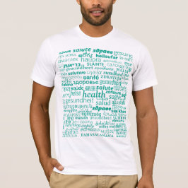 Mehrsprachiger Text-T - Shirt für die Gesundheit -