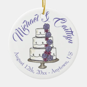 Mehrstöckige Hochzeitstorte Hochzeits-Party Jubilä Keramik Ornament