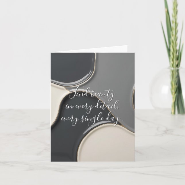 Mehrzweck gefaltete Karte in stylischer Grafik (Vorderseite)