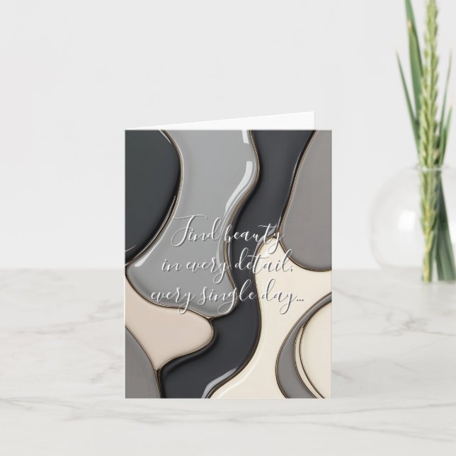 Mehrzweck gefaltete Karte in stylischer Grafik (Vorderseite)