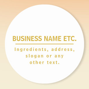 Mehrzweck-Gold und Weiß Aufkleber