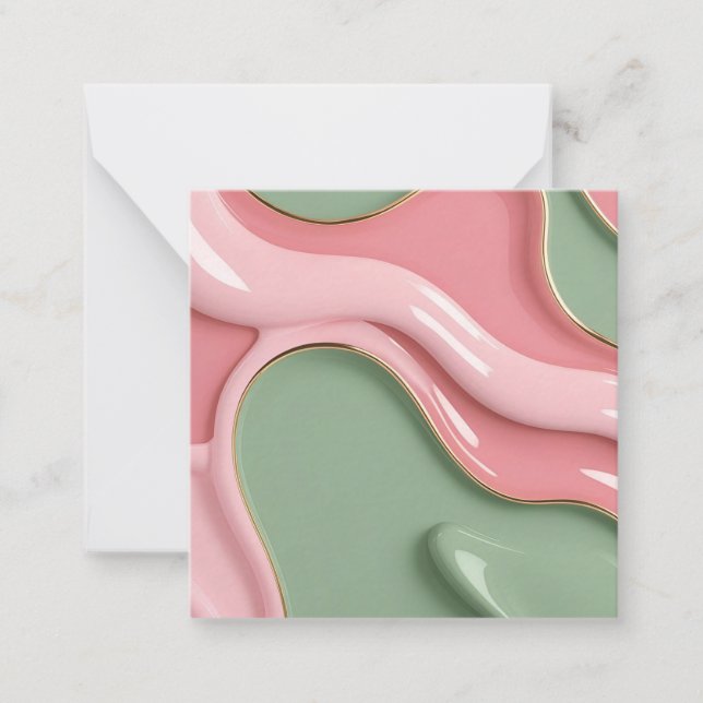 Mehrzweck-Notizkarte in stilvoller Grafik Mitteilungskarte (Vorderseite)