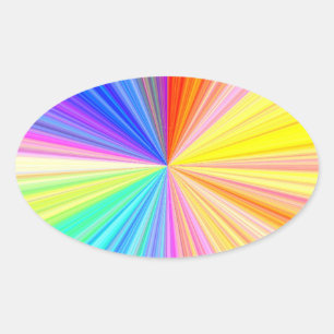 Mehrzweck-Schreib-on-Decorative Papierstapel Ovaler Aufkleber