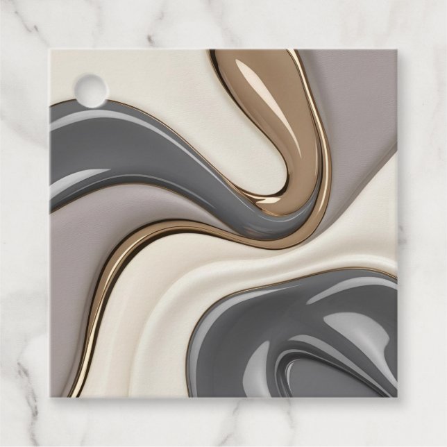 Mehrzweckfavoriten in stylischer Grafik Geschenkanhänger (Vorderseite)