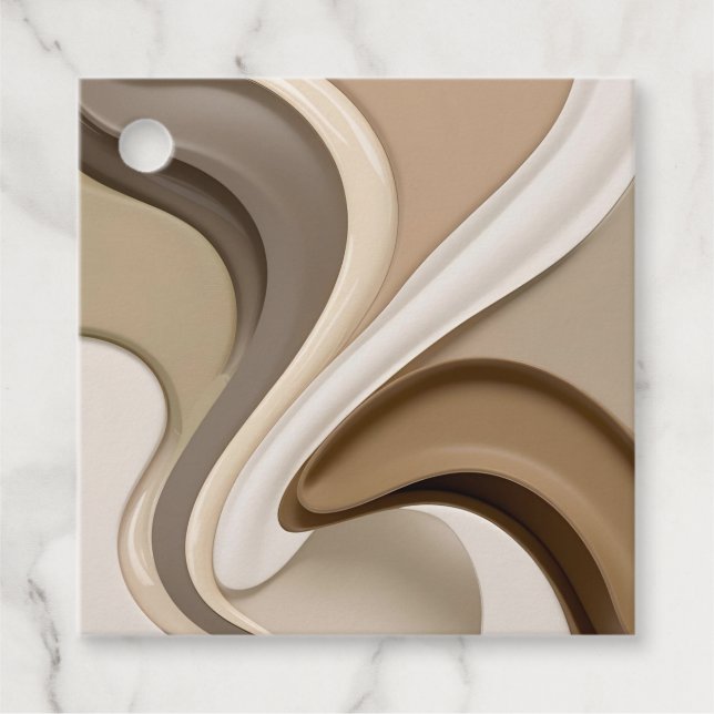 Mehrzweckfavoriten in stylischer Grafik Geschenkanhänger (Vorderseite)